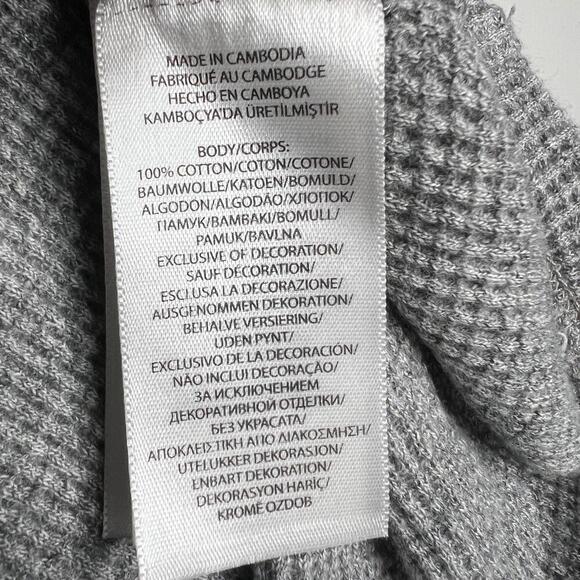 Polo Ralph Lauren Men’s Waffle Knit Hoodie – Gray, Size XL - Picture 6 of 12